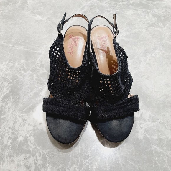 Jelly Pop Comfort Fit Hestia Stacked Cork Wedge Slingback Sandals SZ 11 - Picture 2 of 7